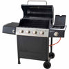 4 Burner Gas BBQ Black